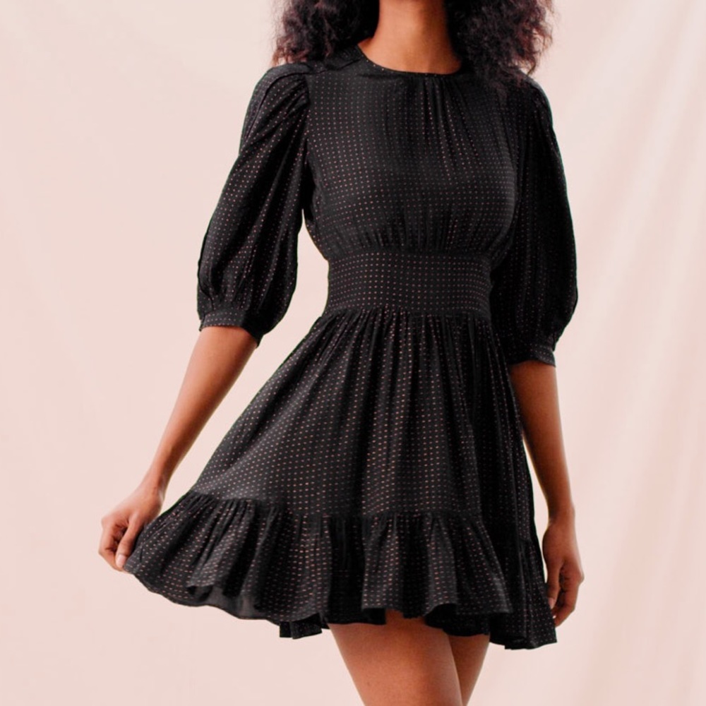 byTiMo Black Dot Mini Dress